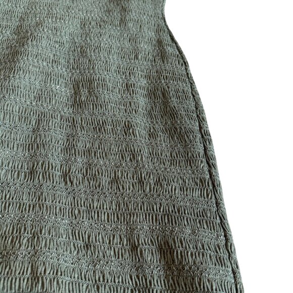Akemi + Kin x Anthropologie Green Smocked Mini Dress Ruffle Size Medium Women's - Picture 6 of 10